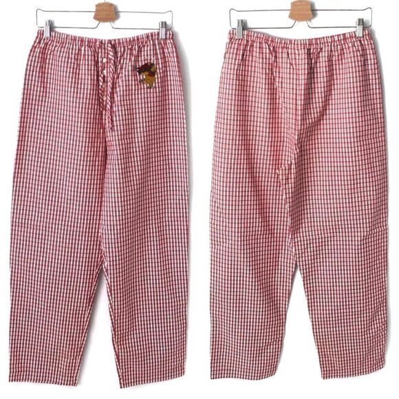 NEW Vintage Winnie the Pooh Gingham Sleepwear in M - Picture 1 of 8